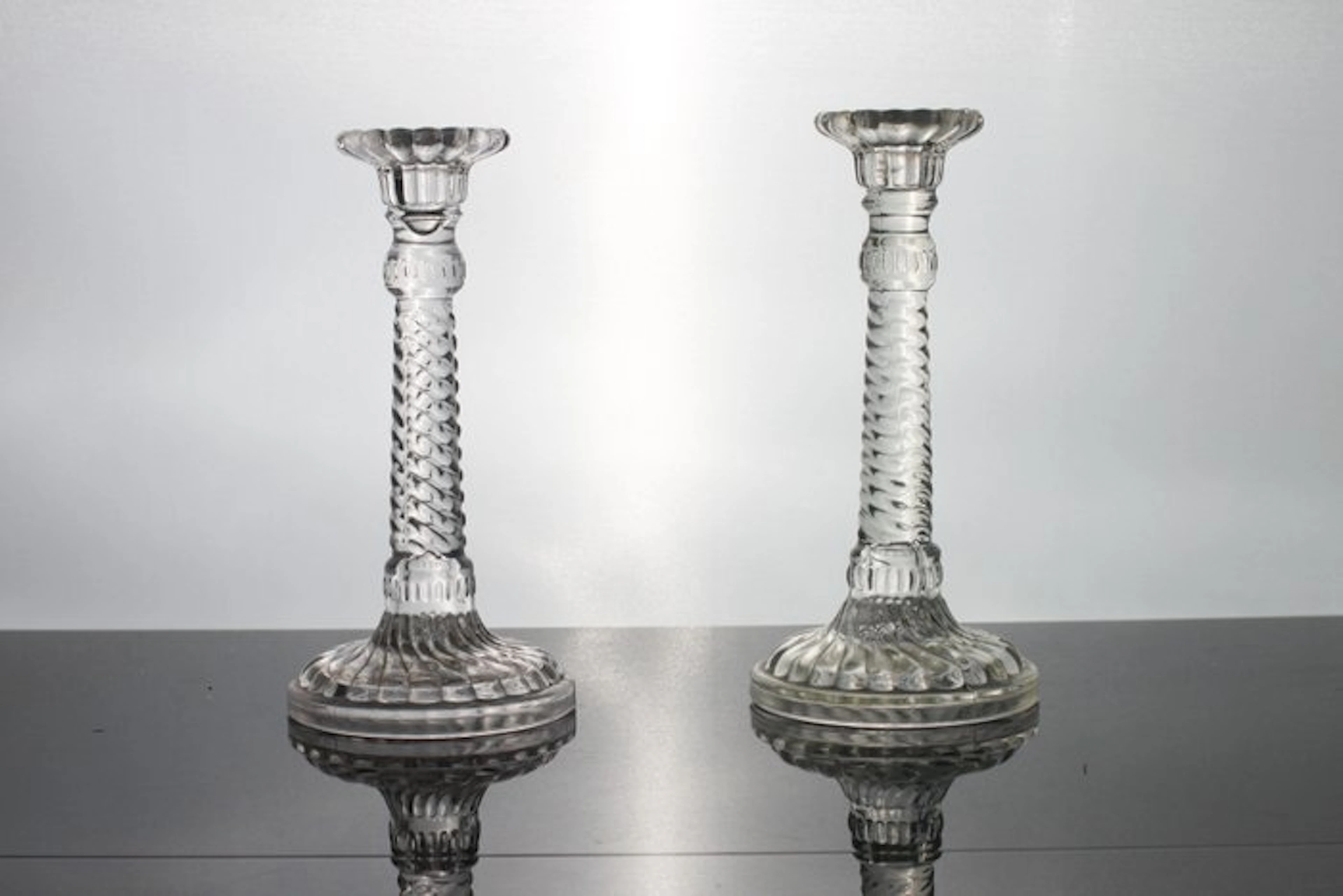 Candleholder - Persglas - Set of two Durover candlesticks...