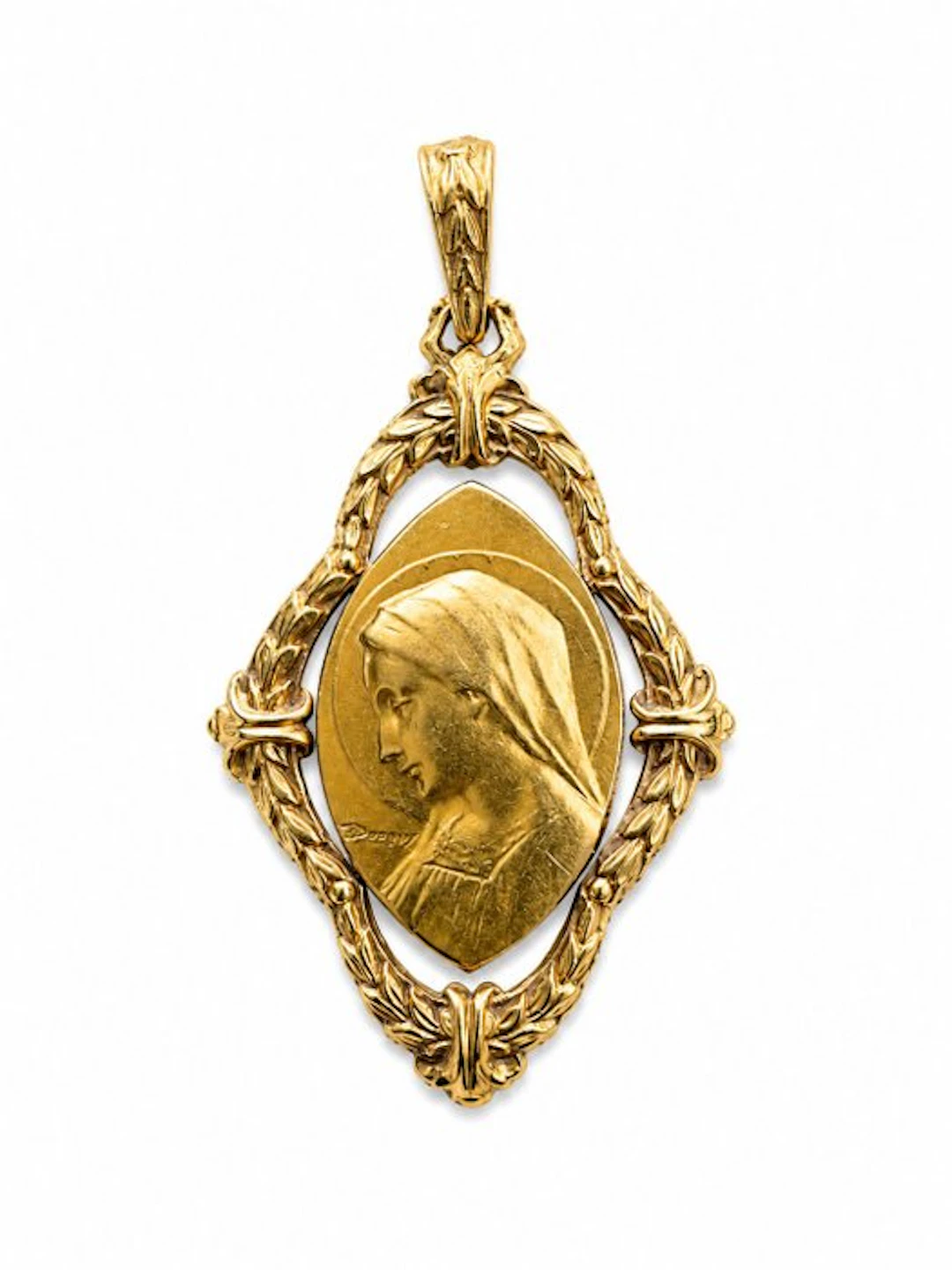 Locket - 18 kt. Yellow gold - Religious medal