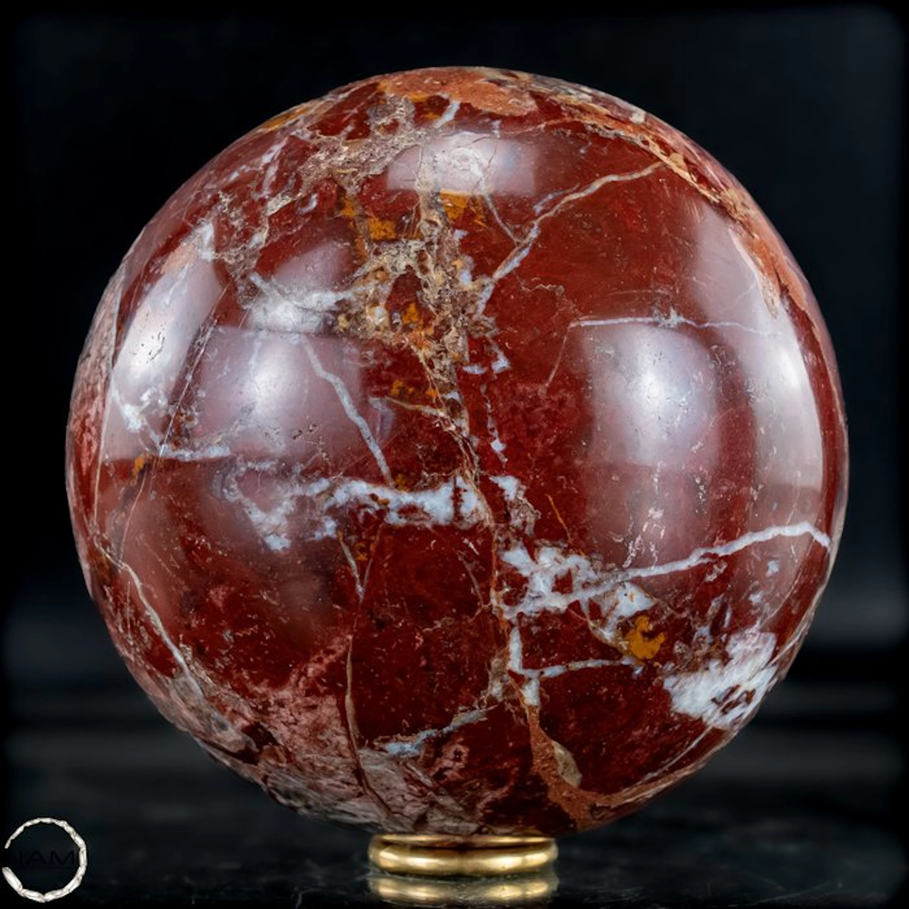 Natural Rare Red Jasper-Quartz Sphere, Himalaya- 1921.17 g