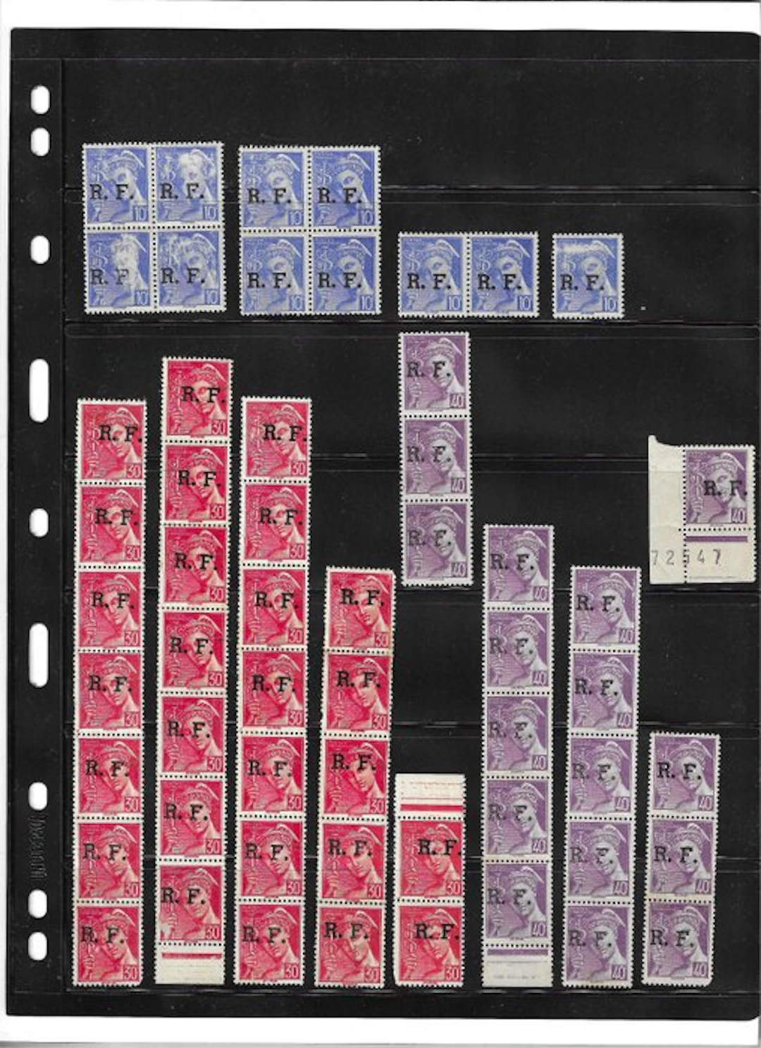 France - Set of Liberation stamps