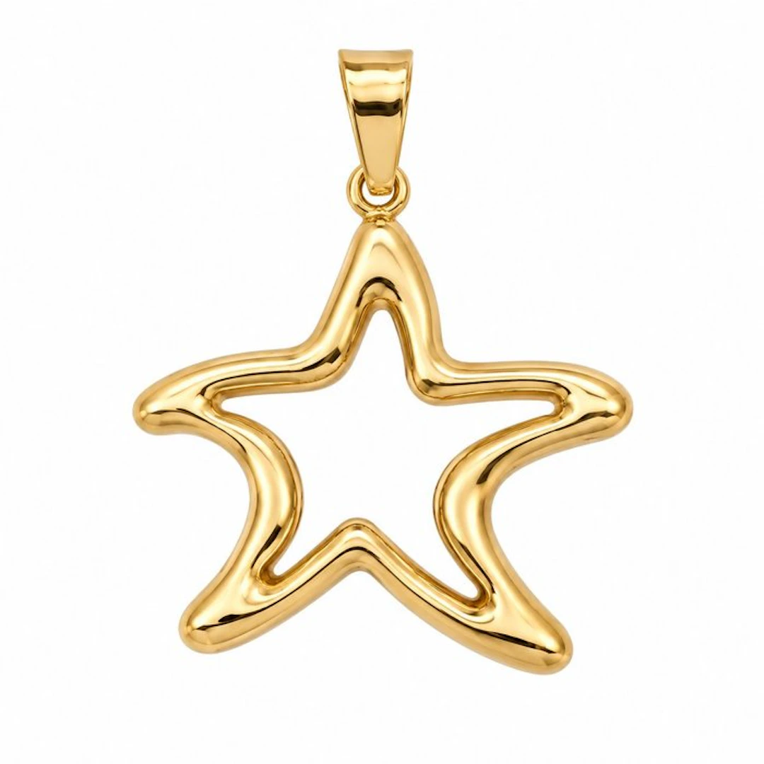 No reserve price - Pendant - 18 kt. Yellow gold - Made in Italy - Handmade
