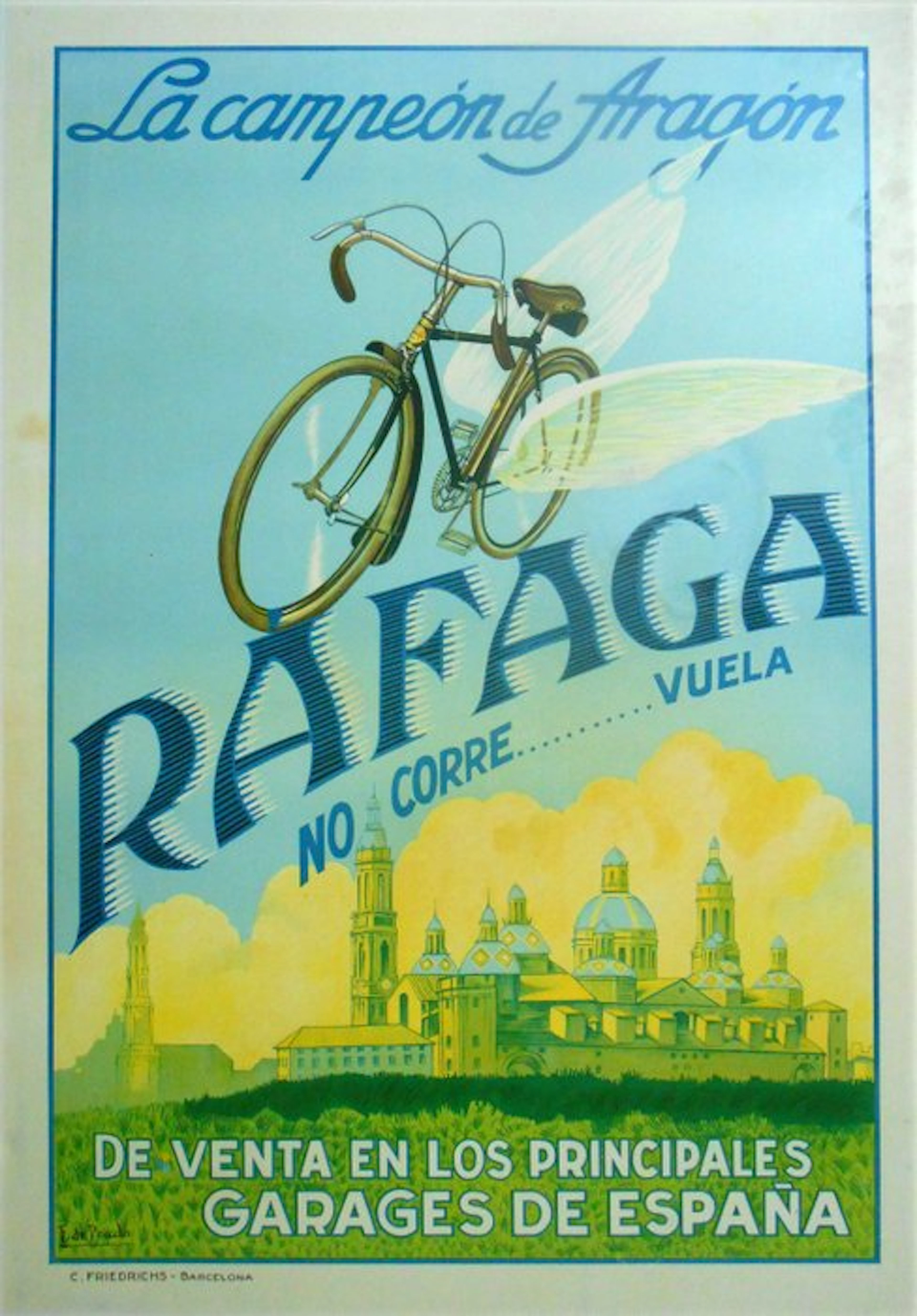 F. de Prado - C. Friedrichs - Barcelona - Rafaga - 1930s