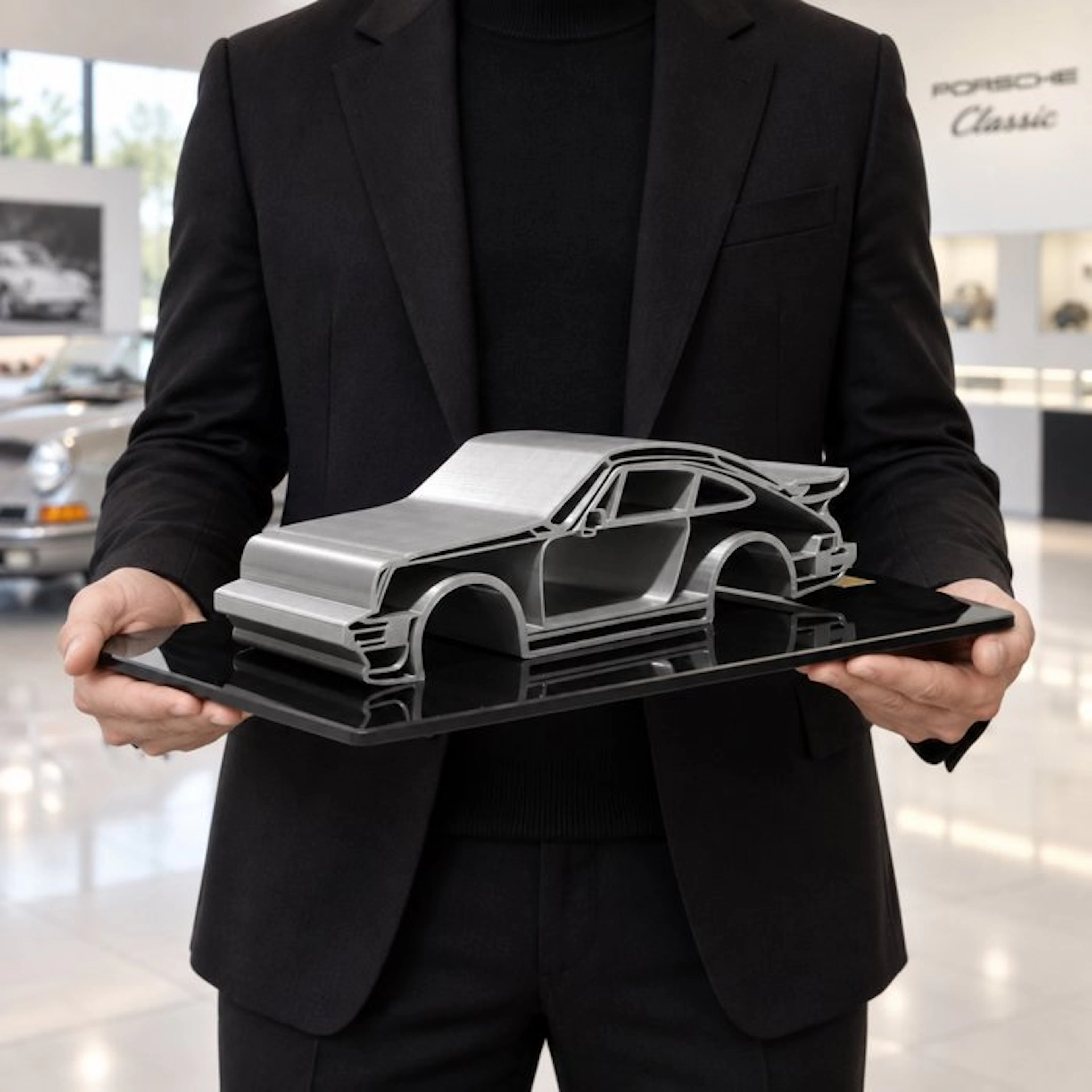 Porsche 911 RS 1974 "Silver Editio" - 1/12 Scale - XXL...