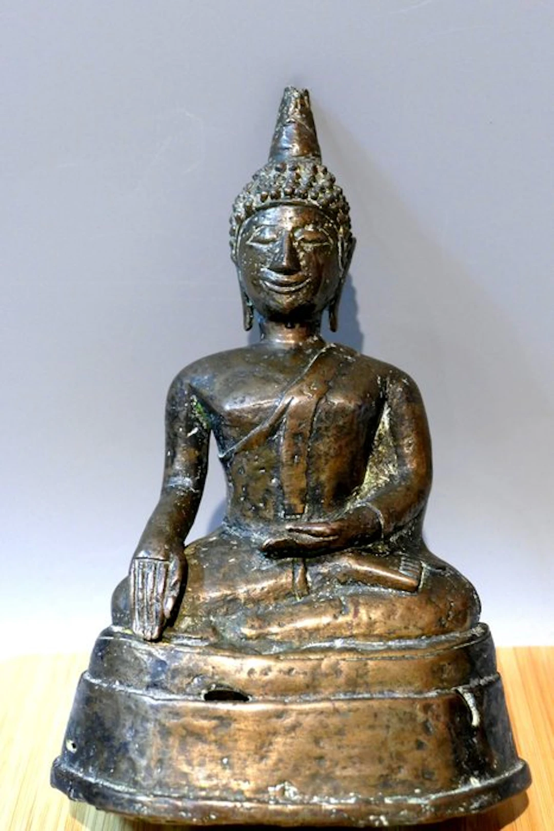 Shakyamuni Buddha - Bronze, Copper - Kingdom of Lanna - Lao - 19th-20th century