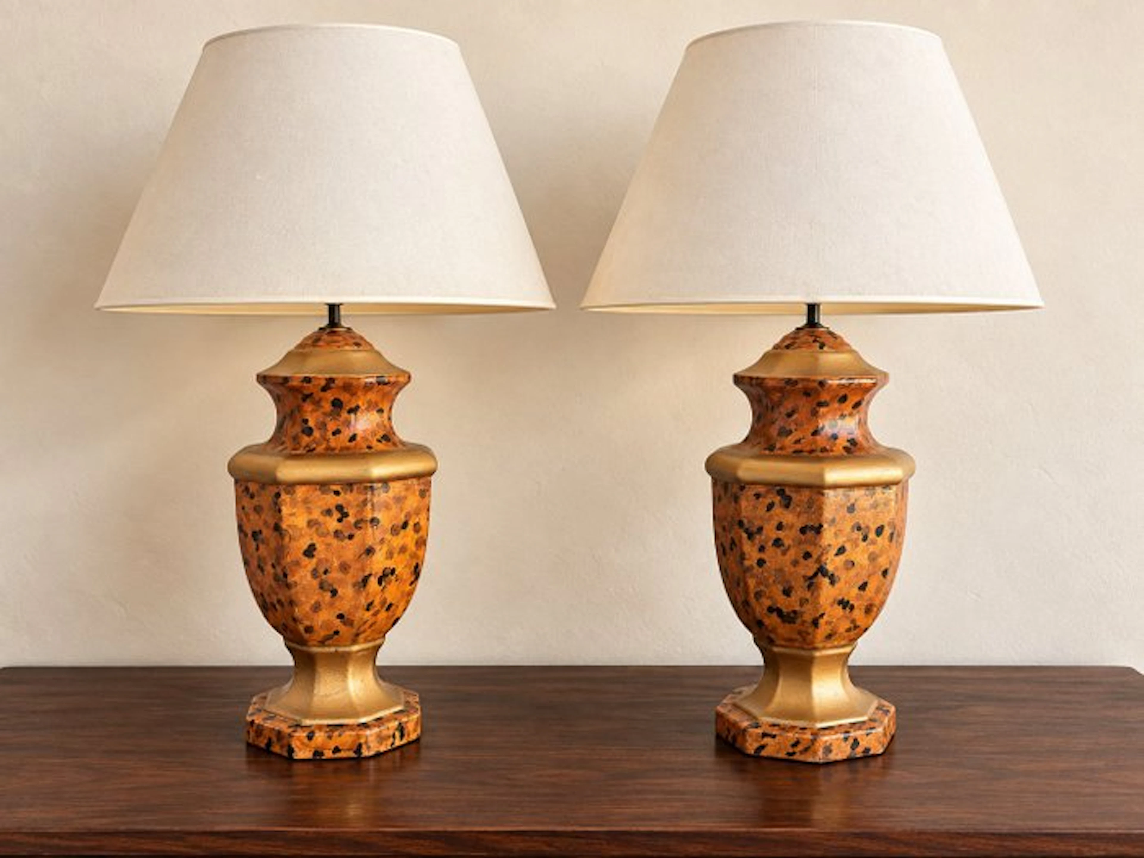 Lamp (2) - Ceramic - Decorative Lamp Pair