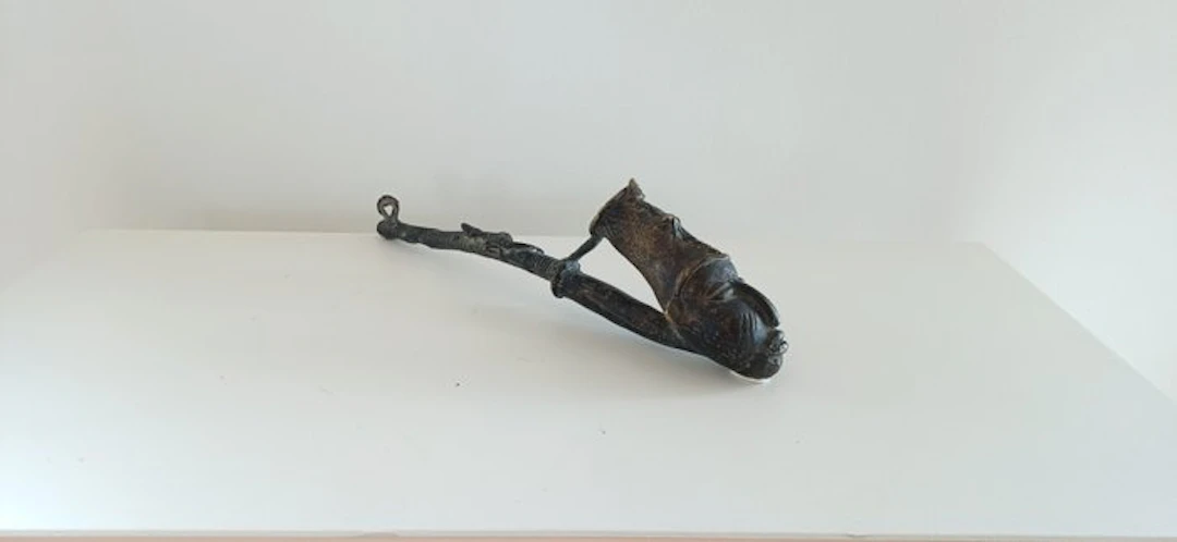 Rare pipe from a chief - Yoruba - Nigeria (No reserve price)