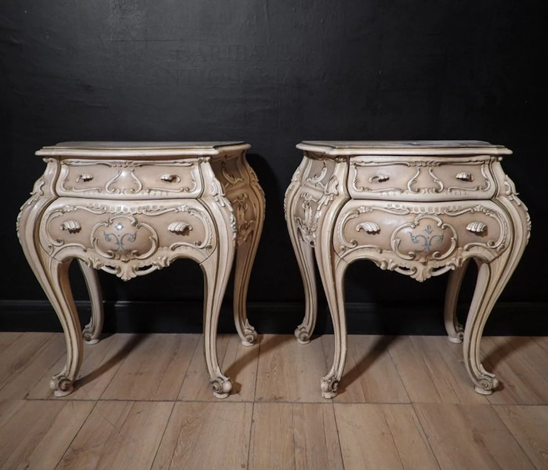 Nightstand (2) - Wood - Baroque Nightstands