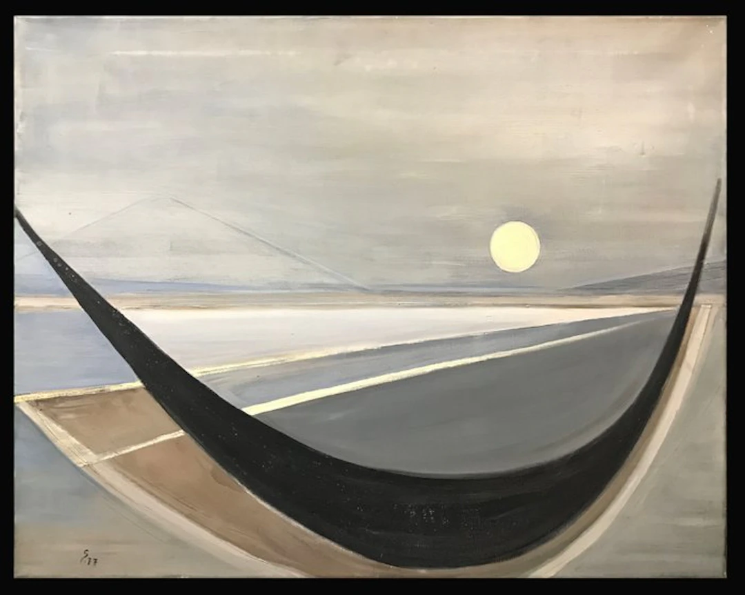 École Abstraite (c. 1970) - Paysage Métaphysique