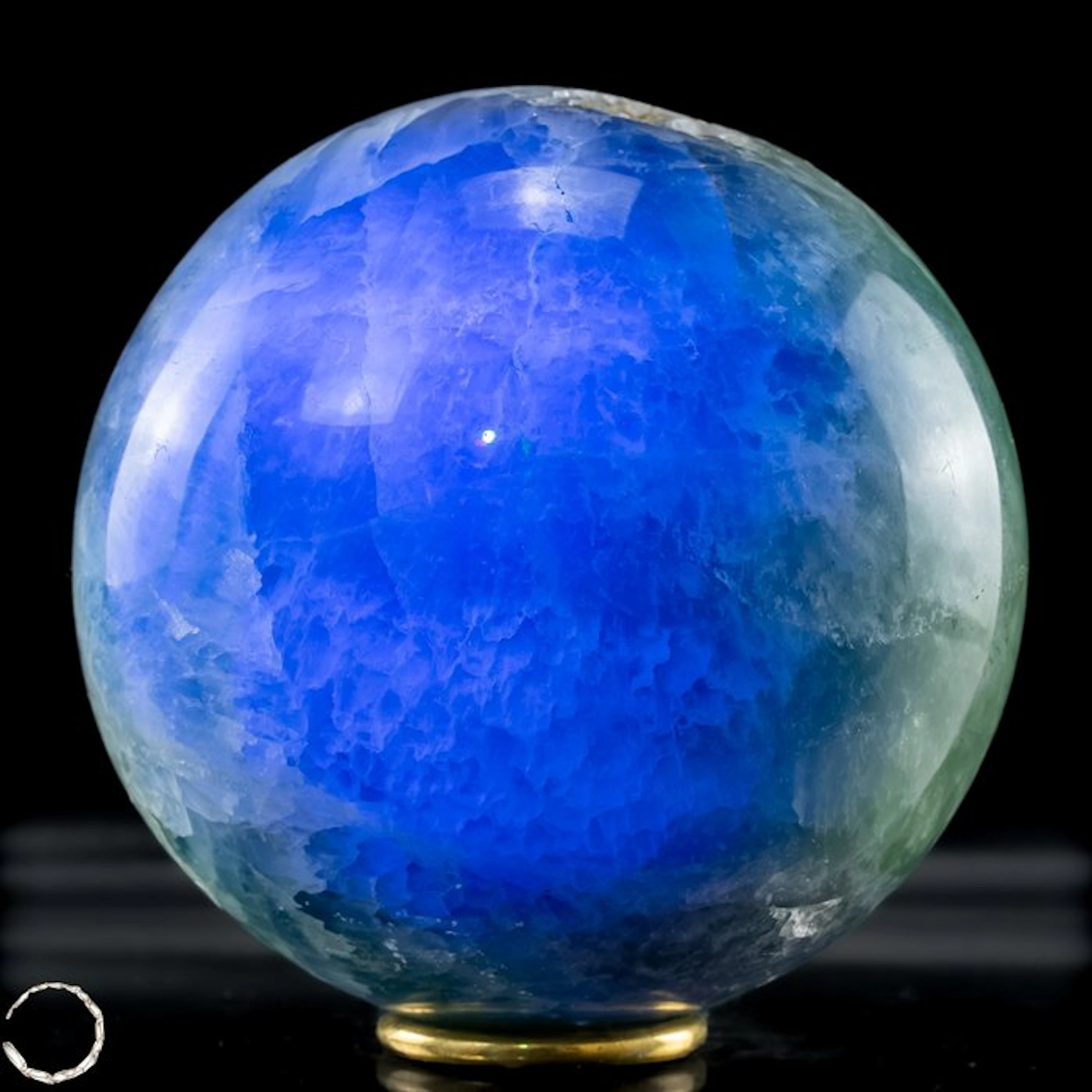 Large Sphere Of Green Fluorite Crystal, China- 2988.19 g