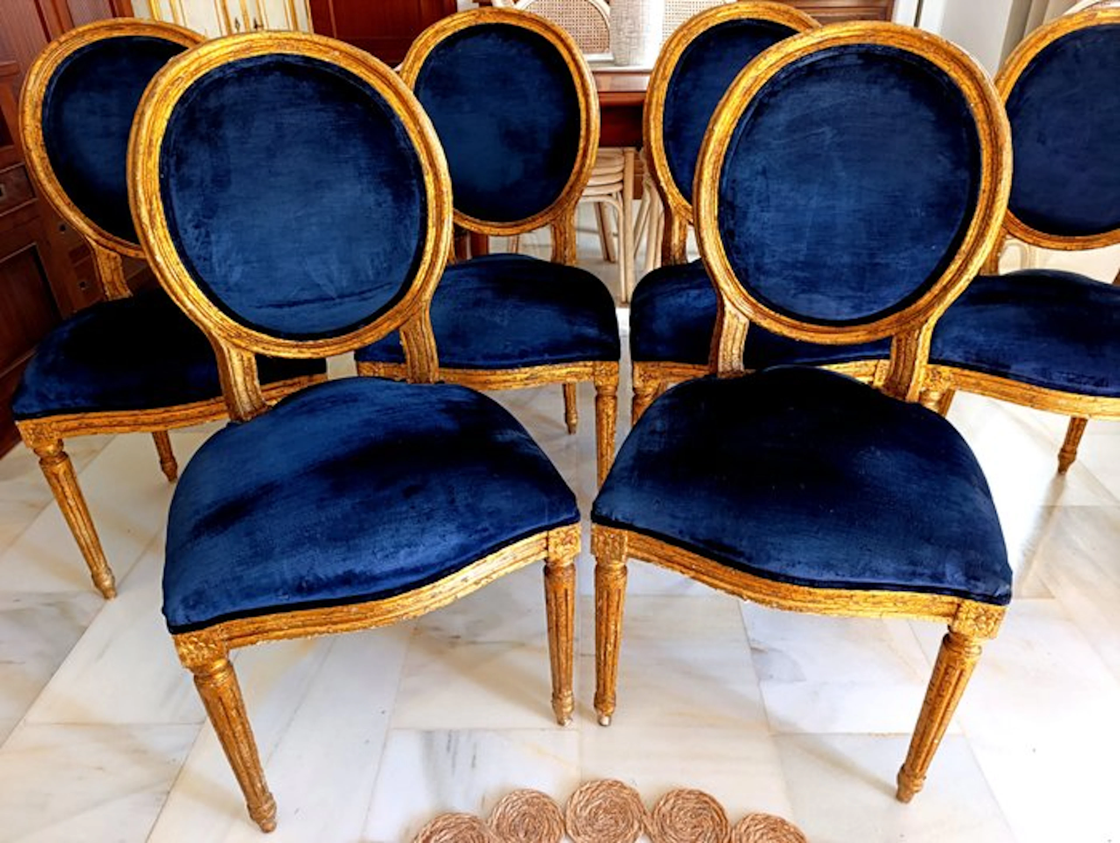 Chair - Louis XVI - Wood - Louis XVI Chairs Set
