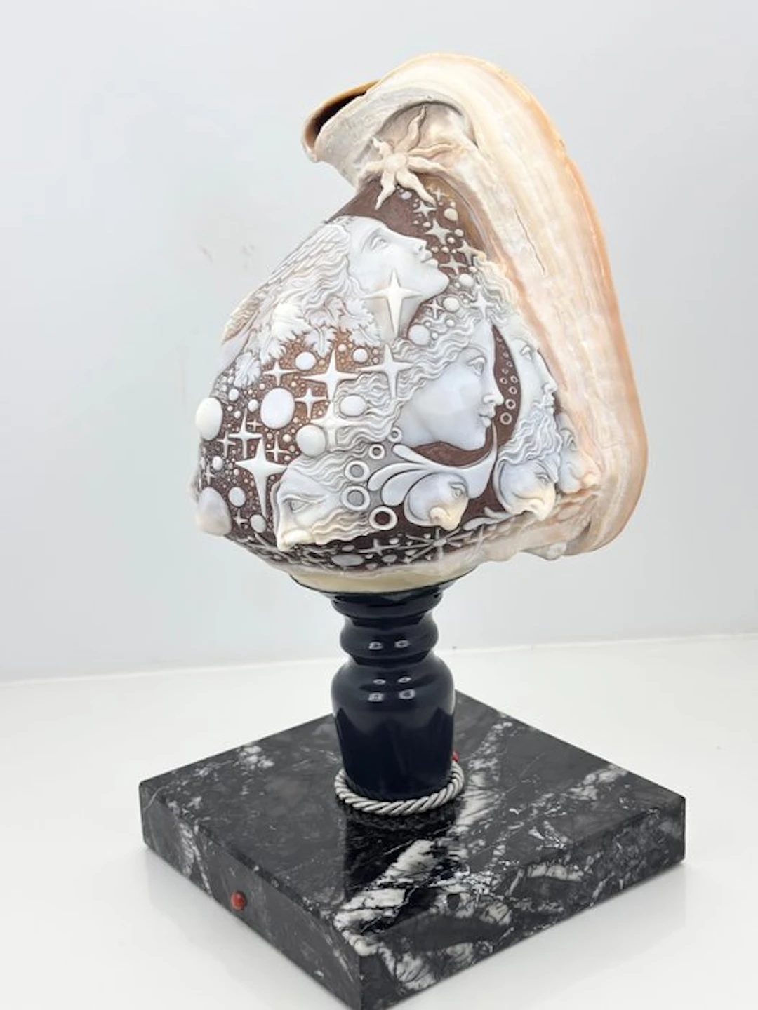 Cassis madagascariensis - Cameo - ornamental sculpture