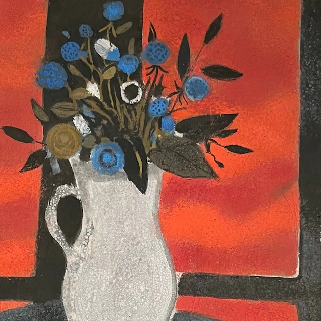Yves Gannes (1931–2019) - Bouquet de fleurs et oranges...