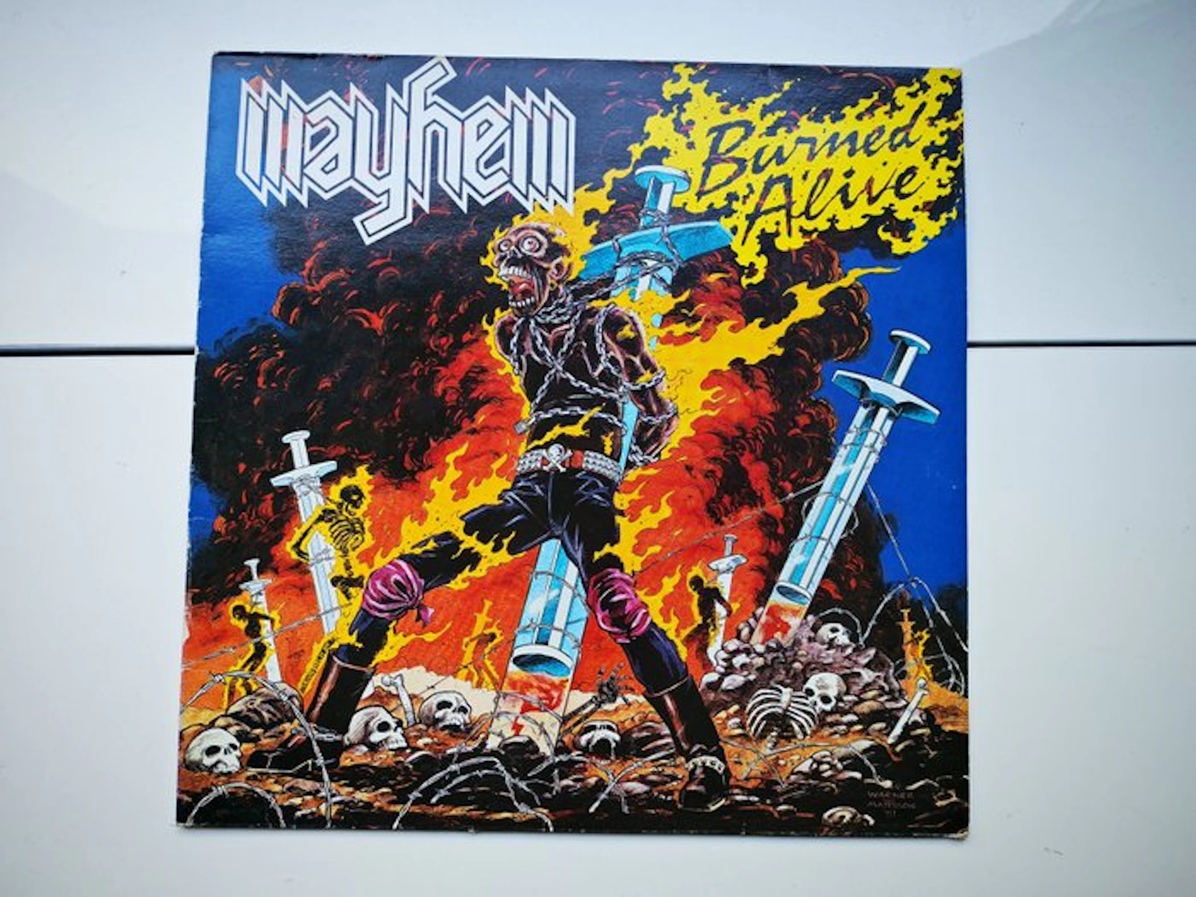 Mayhem - Burned Alive - Original '87 French Press - Heavy Metal