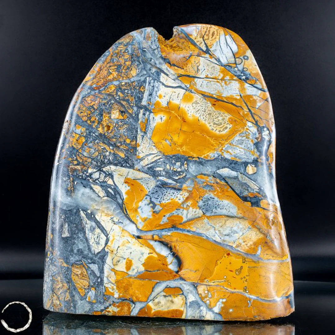 Natural Picture Jasper freeform – Rare breccia structure...