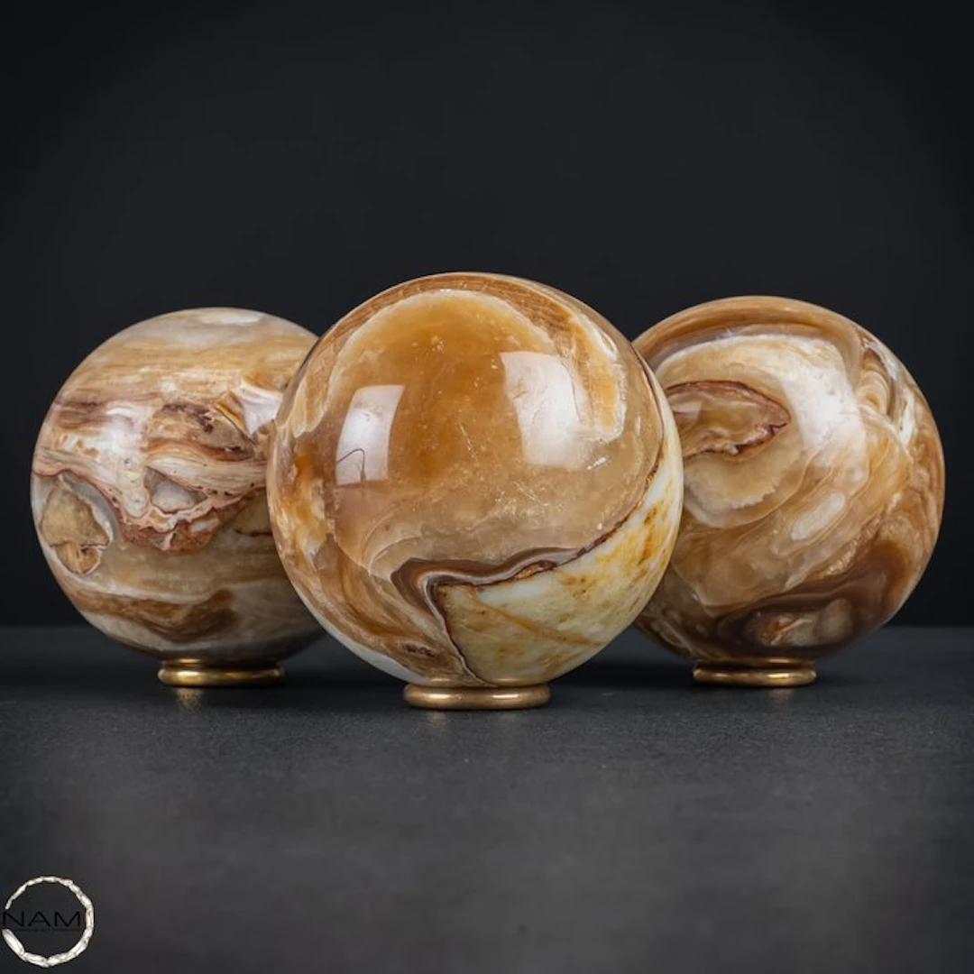 Exclusive aragonite sphere set from Peru – Natural...