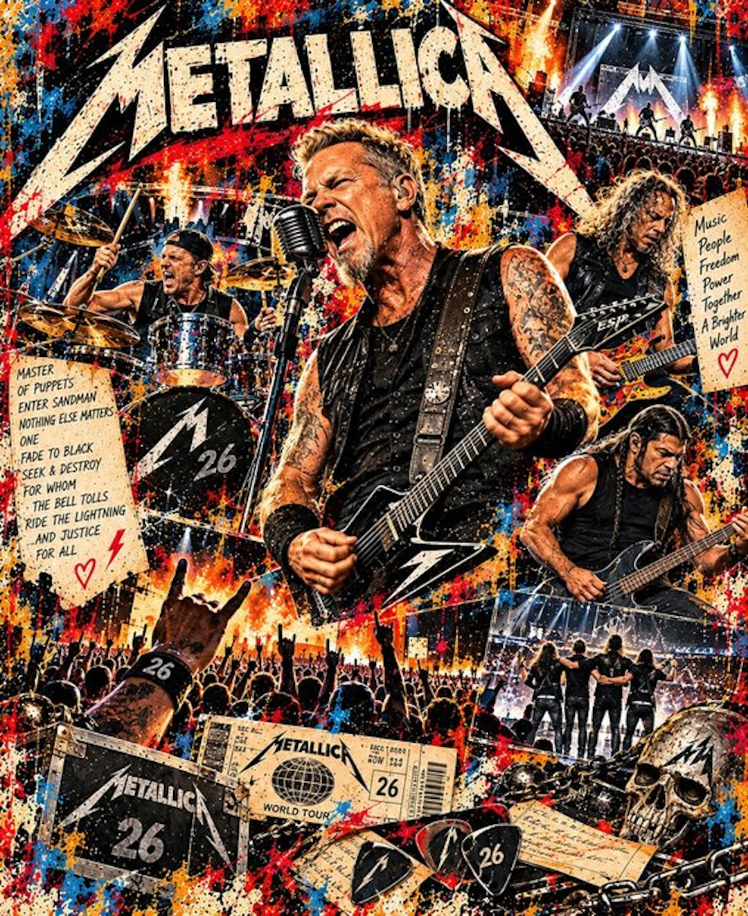 Metallica - 2026 - Fine Art High-Quality Giclée...