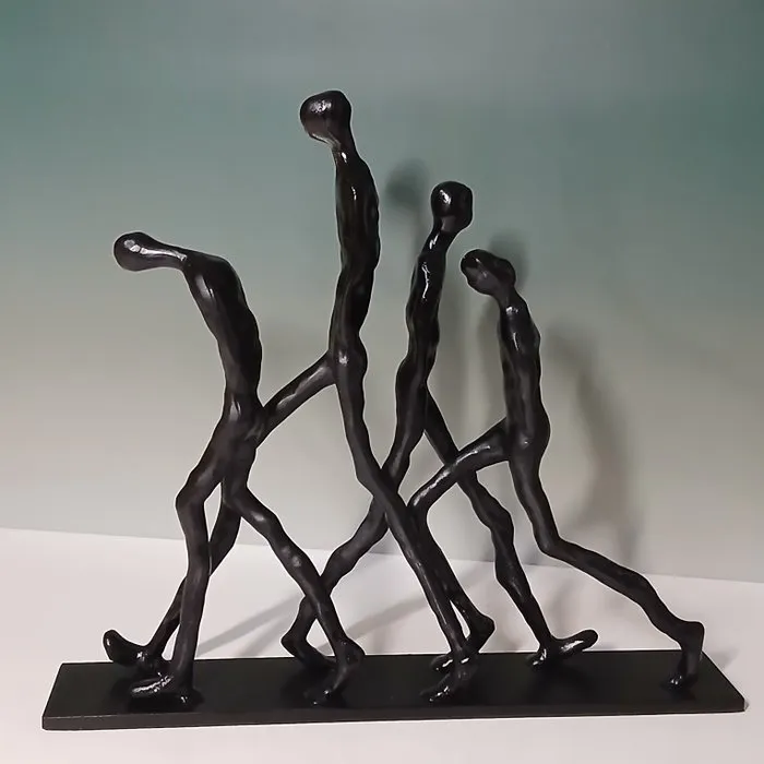 Sculpture, "Les passants" after Alberto Giacometti - 31 cm - Source