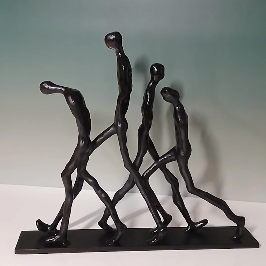 Sculpture, "Les passants" after Alberto Giacometti - 31 cm - Source