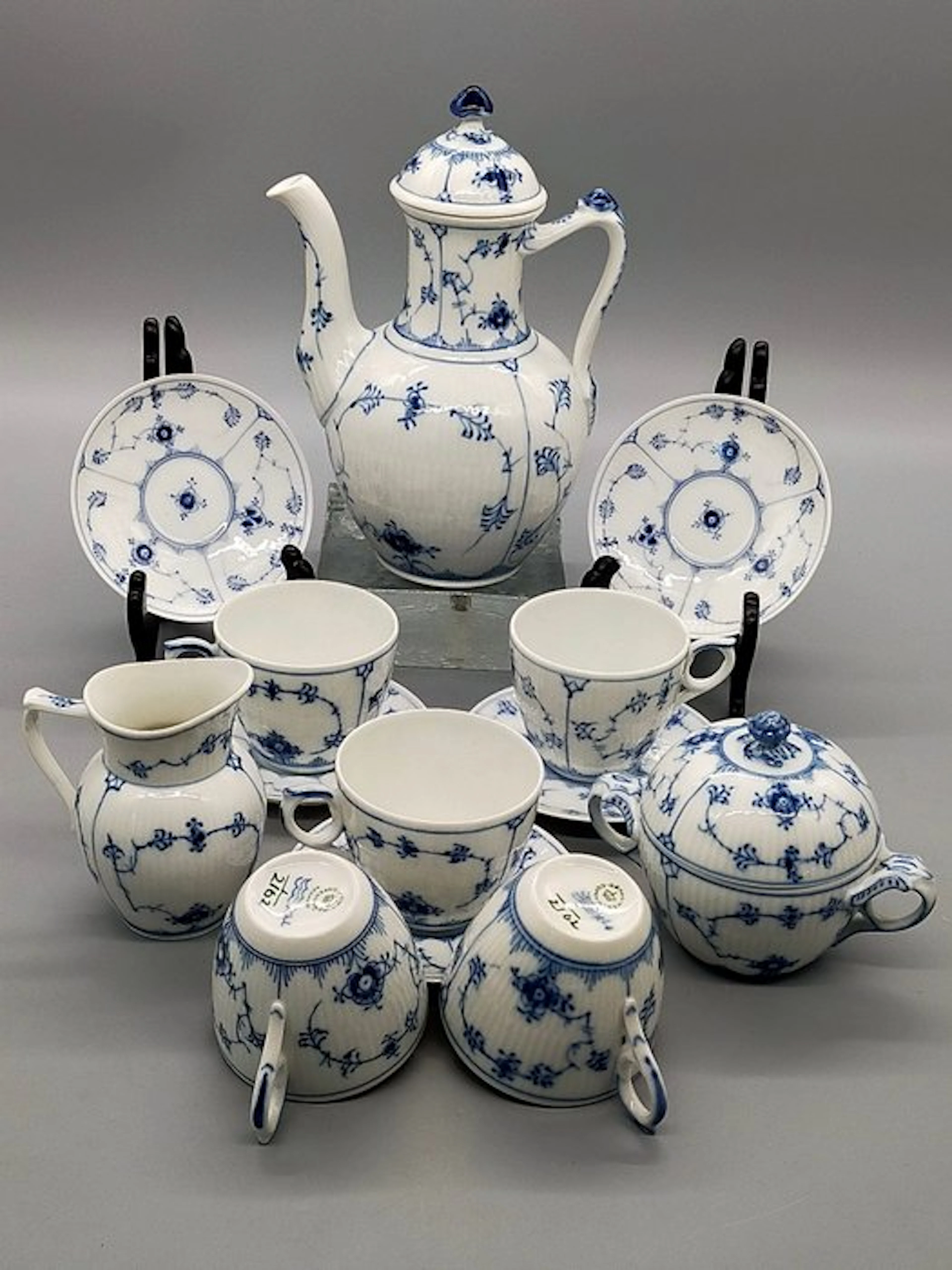 Royal Copenhagen - Coffee set - Musselmalet – Kaffeeservice - Porcelain