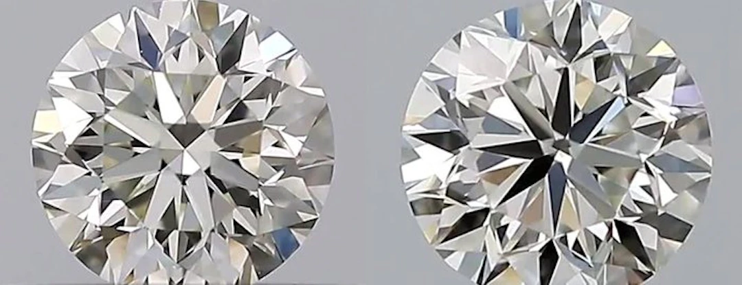 No reserve price - 2 pcs Diamond (Natural) - 0.61 ct - Round - H - VVS2