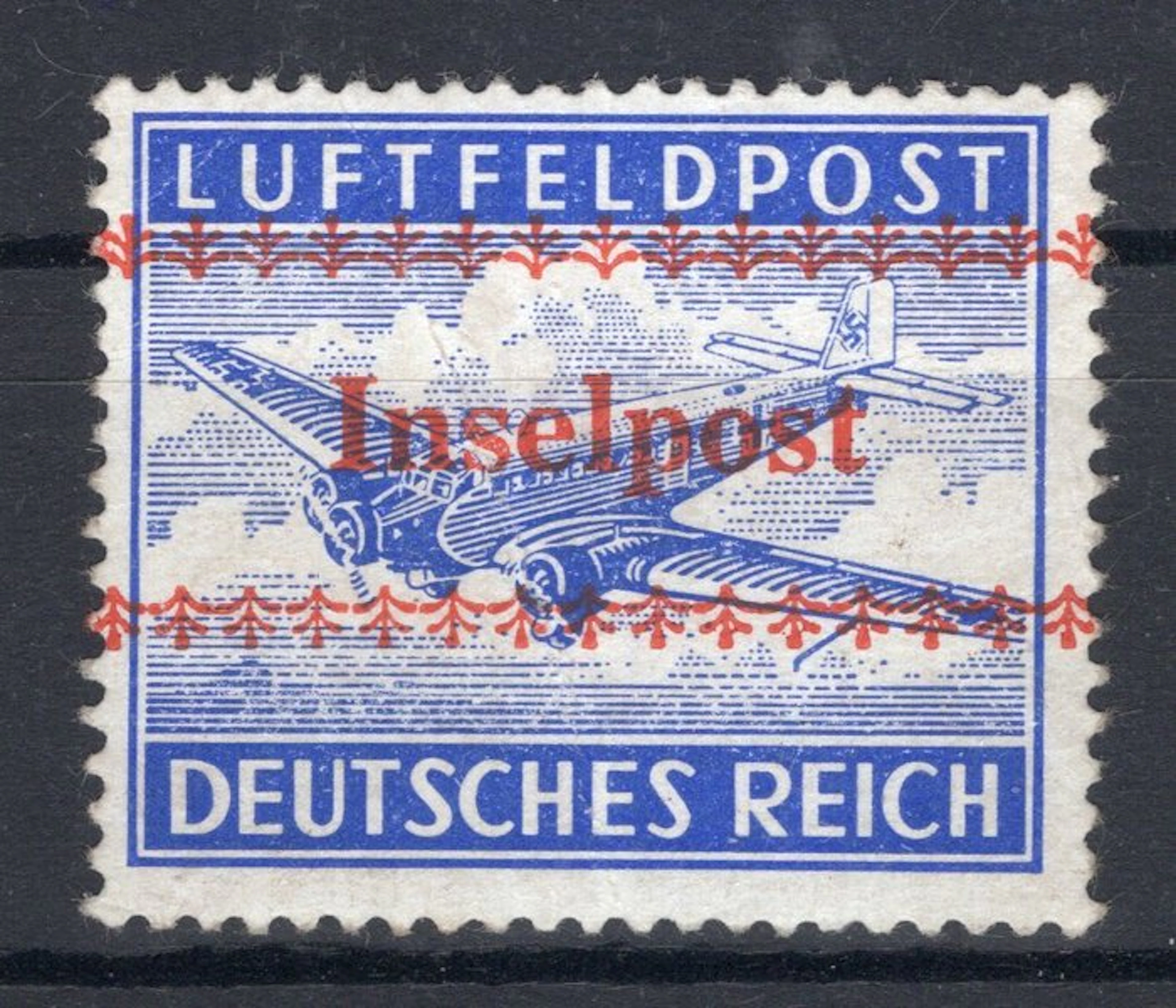 German Empire 1944 - Island Post Crete with Brief Report - Michel 7 A