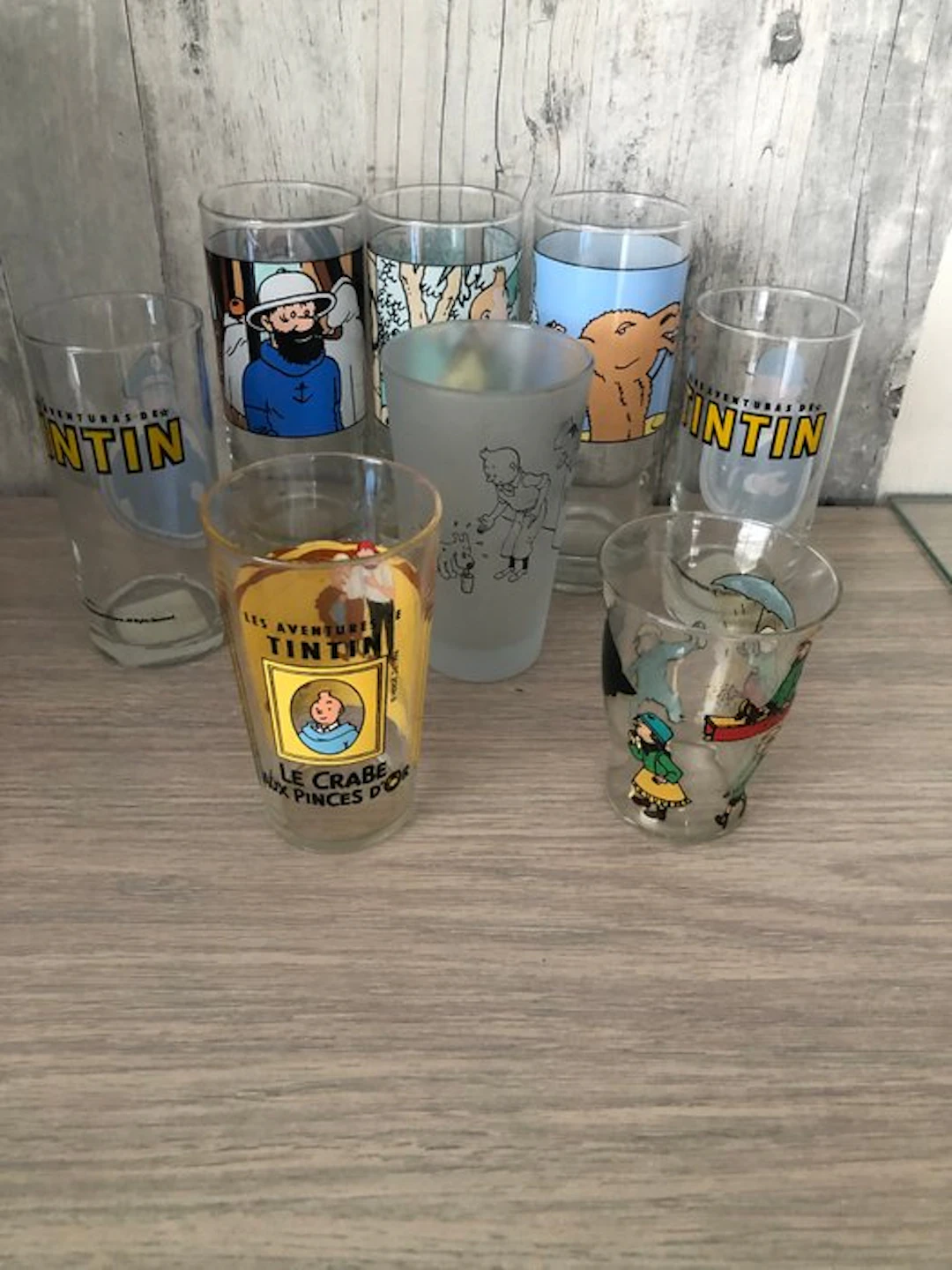 Ensemble de 8 verres Tintin - Tintin