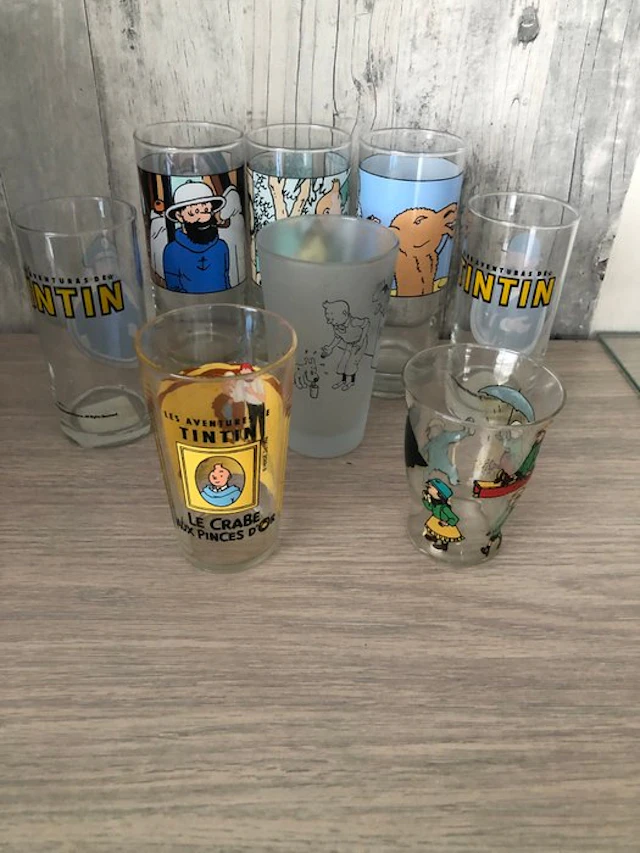 Ensemble de 8 verres Tintin - Tintin
