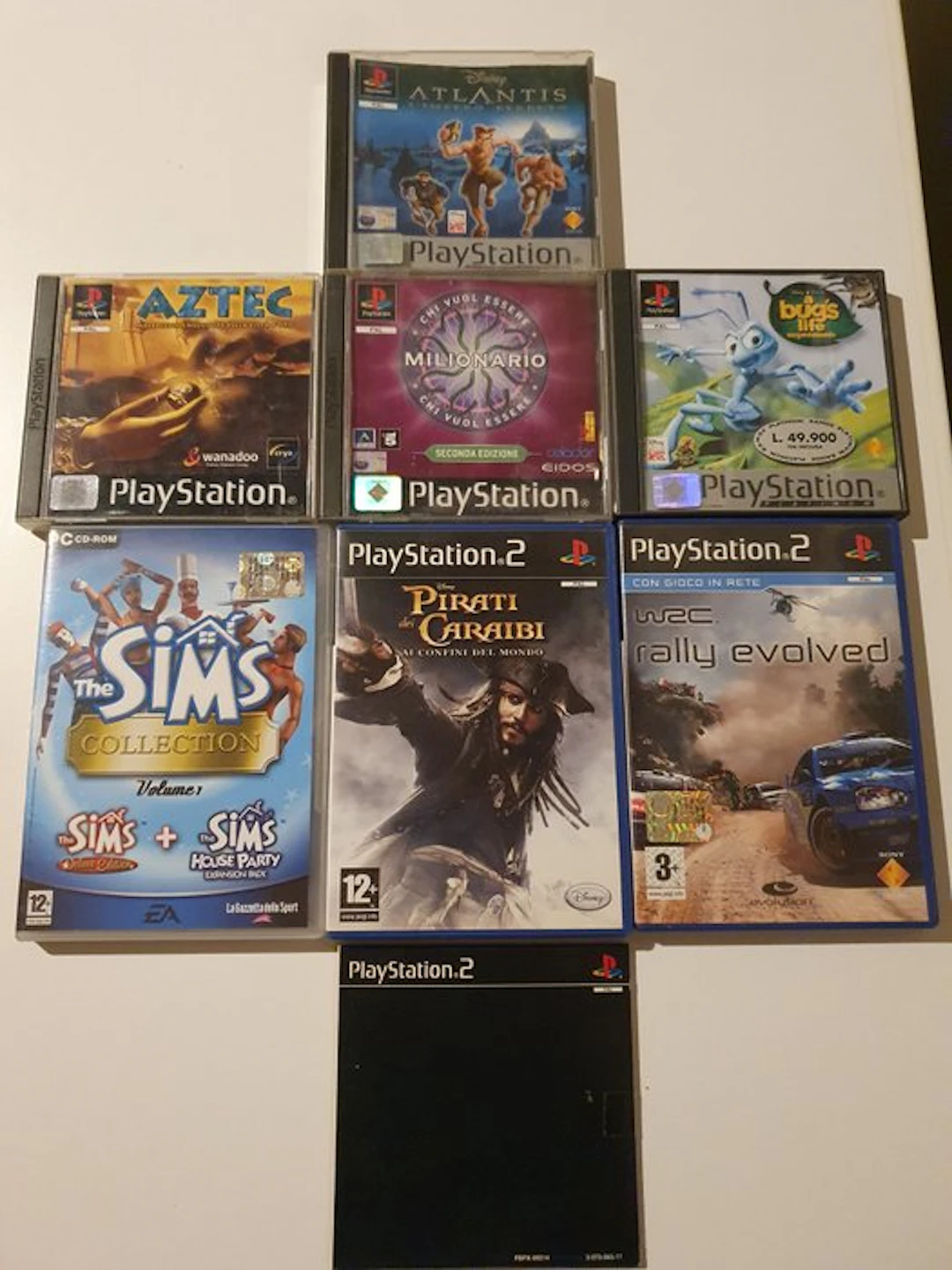 Sony - Playstation-Pc - Lotto di 8 Giochi PS1 e PS2 e PC...