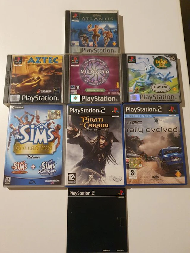 Sony - Playstation-Pc - Lotto di 8 Giochi PS1 e PS2 e PC...