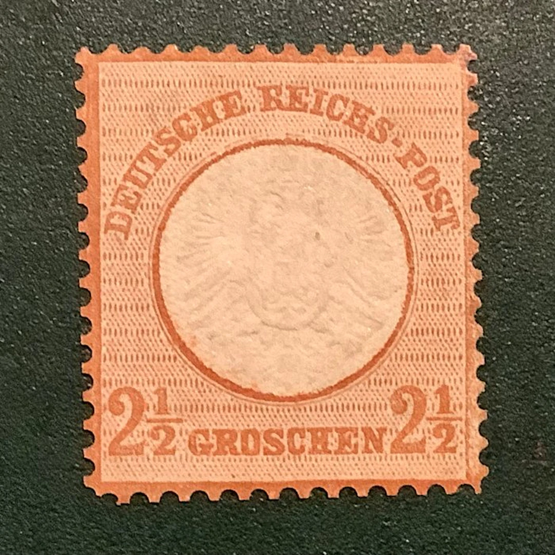 German Empire 1872 - 2.5 Groschen large breast shield...