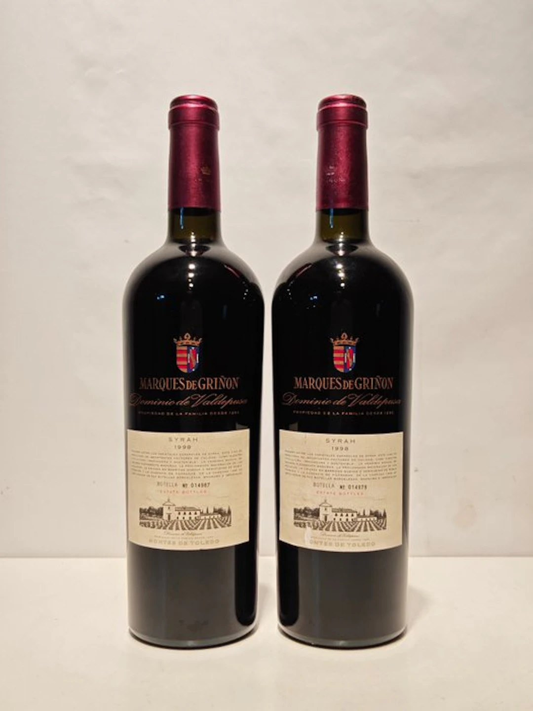 1998 Marqués de Griñón, Dominio de Valdepusa Syrah - Toled - 2 Bottles (0.75L)