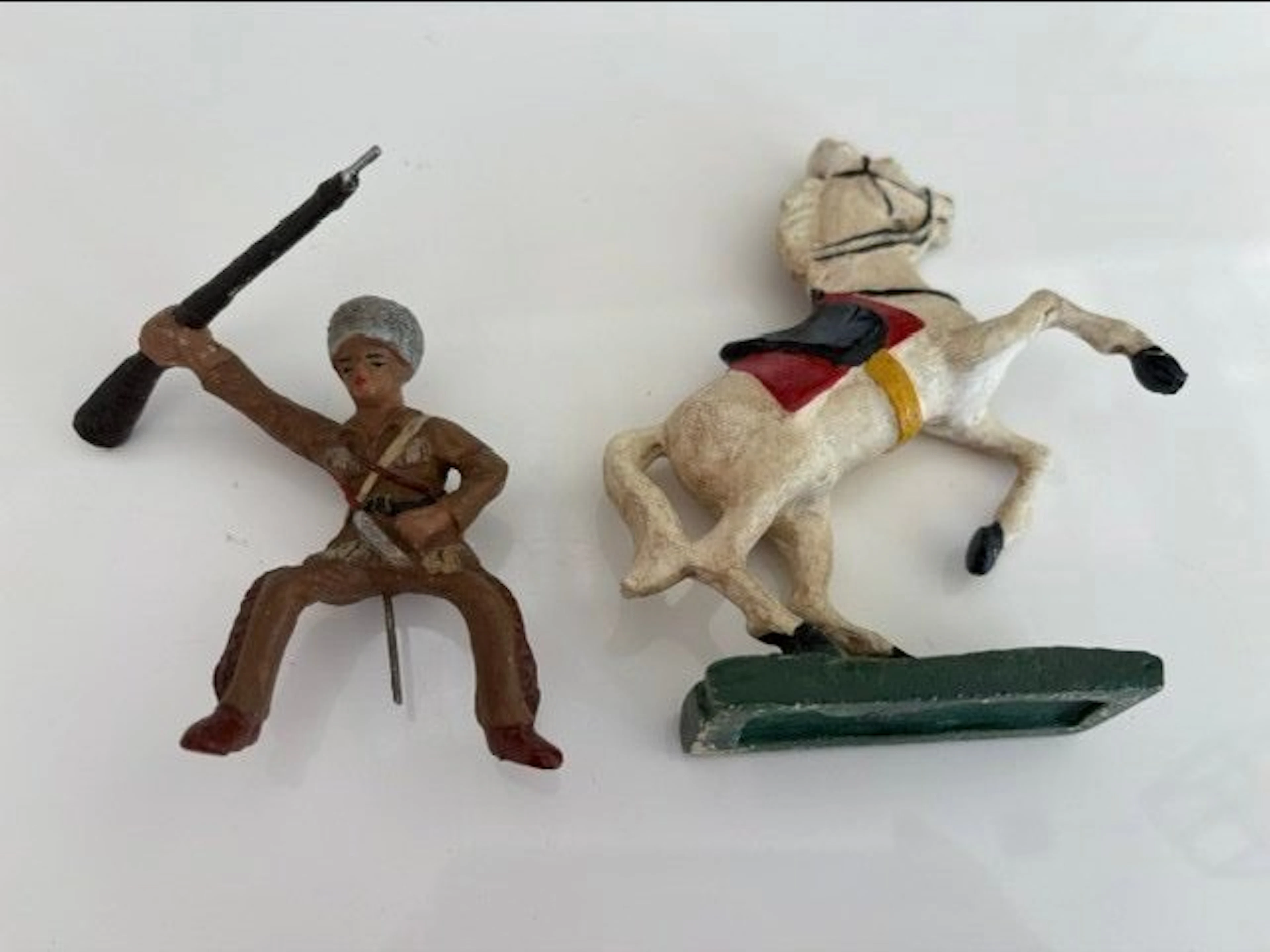 Durso - Figure - cowboy David Crockett western a cheval...