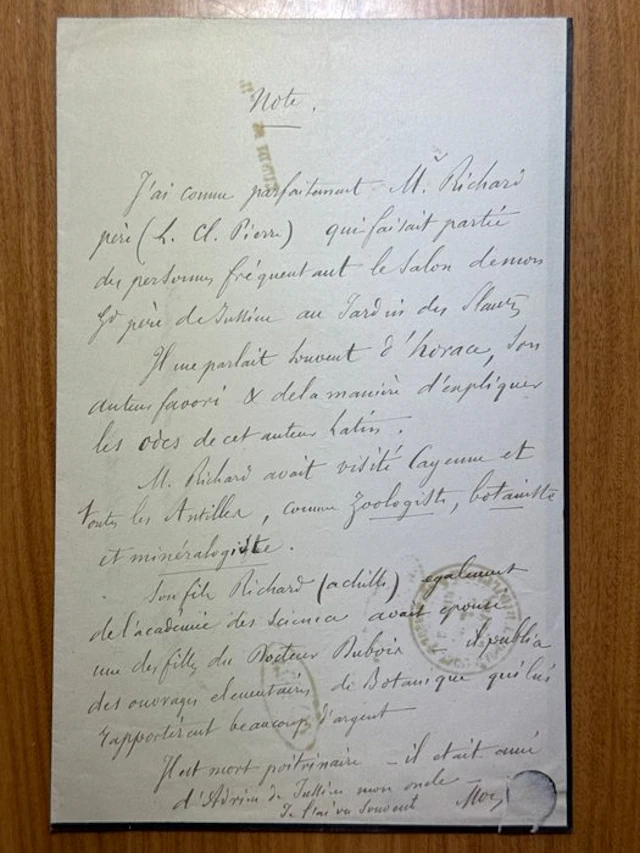 Member of the renowned de Jussieu scientific dynasty...