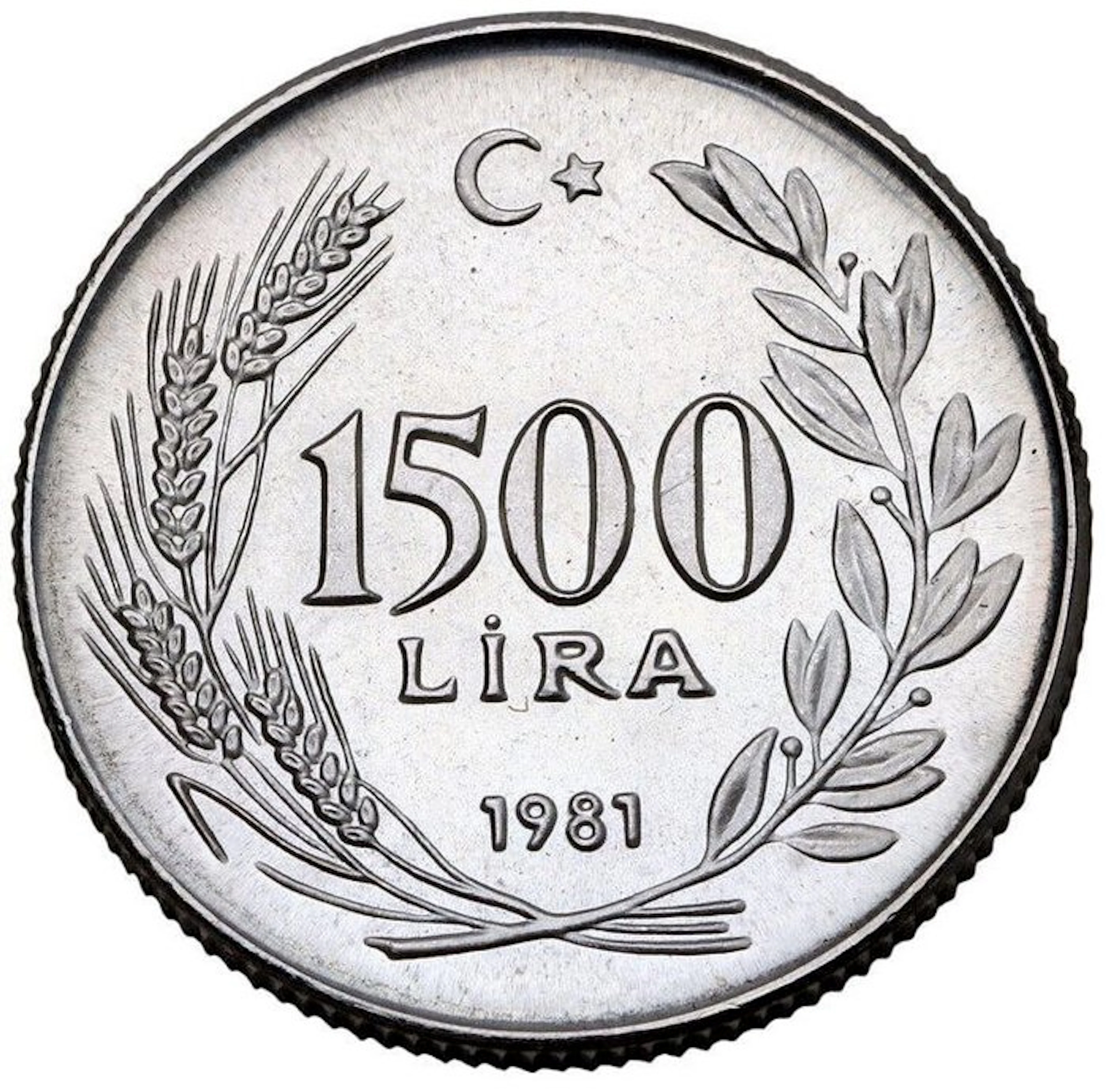 Türkiye. 1500 Lira 1981 - MS67