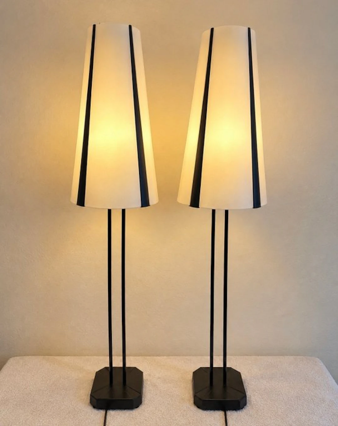IKEA - Floor lamp (2) - VISTOFTA - Plastic, Metal - Matching Set