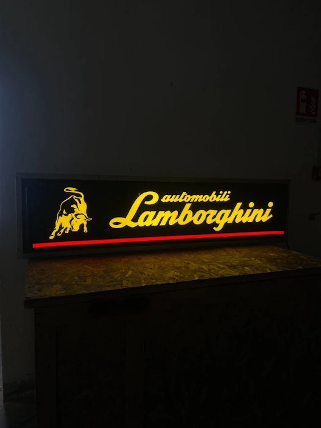 Lamborghini illuminated sign - Lighted sign - Steel