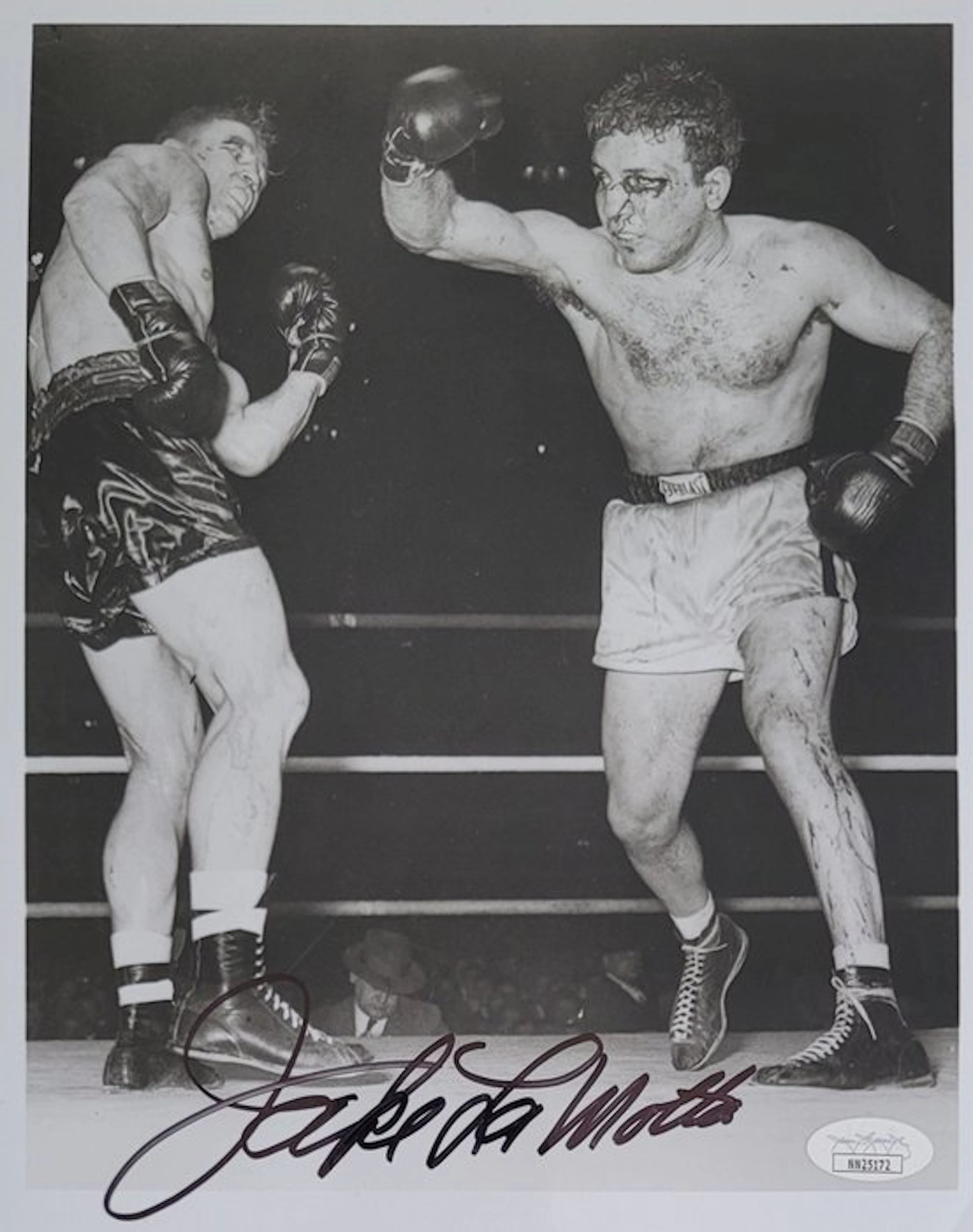 Jake LaMotta - Autograph With COA of JSA, Photograph