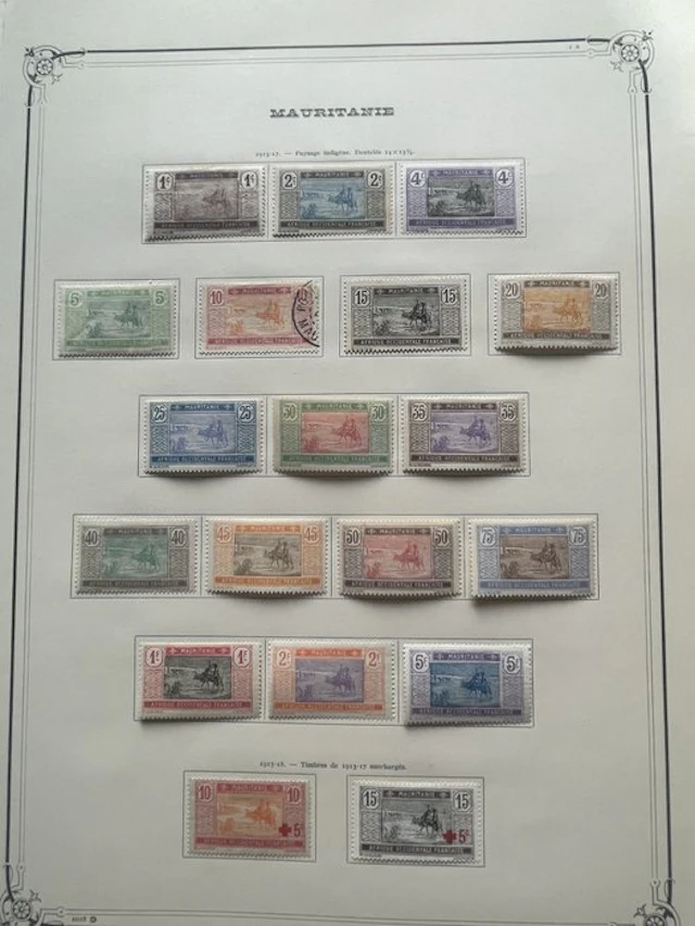 Mauritania - superbe collection de timbres