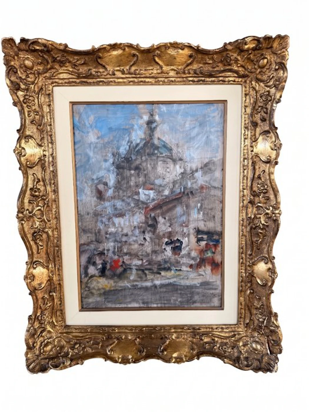 Luigi Mantovani (1880-1957) - Piazza a milano