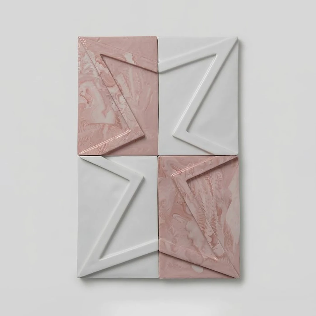 Tile (4) - marbled porcelain - FOUZIA KHAIA - 2026