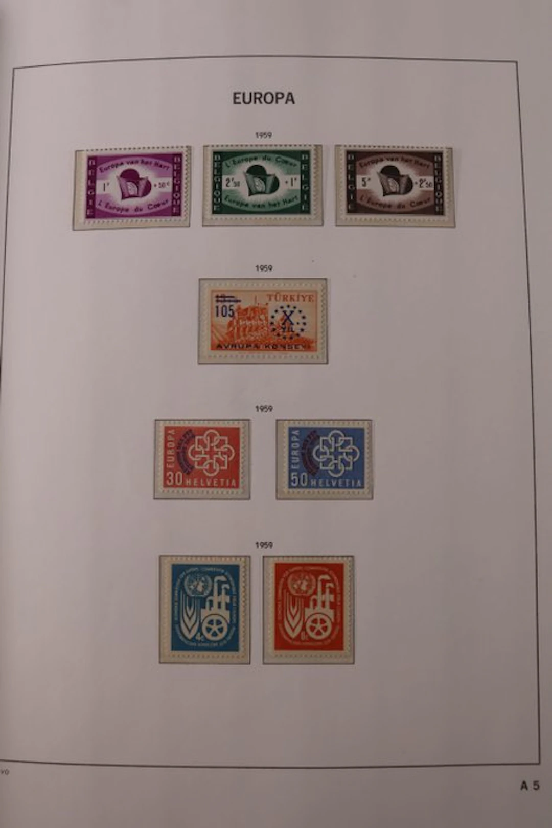 United Europe CEPT 1959/1999 - Complete collection of...