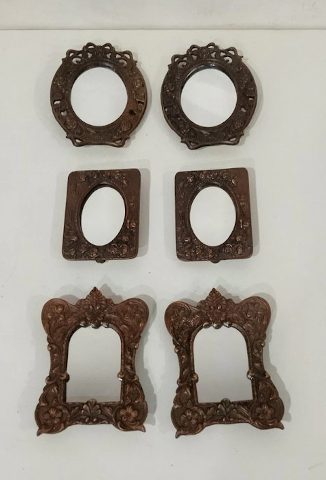 Mirror (6) - Crystal, Metal - LOT OF MINIATURE MIRRORS