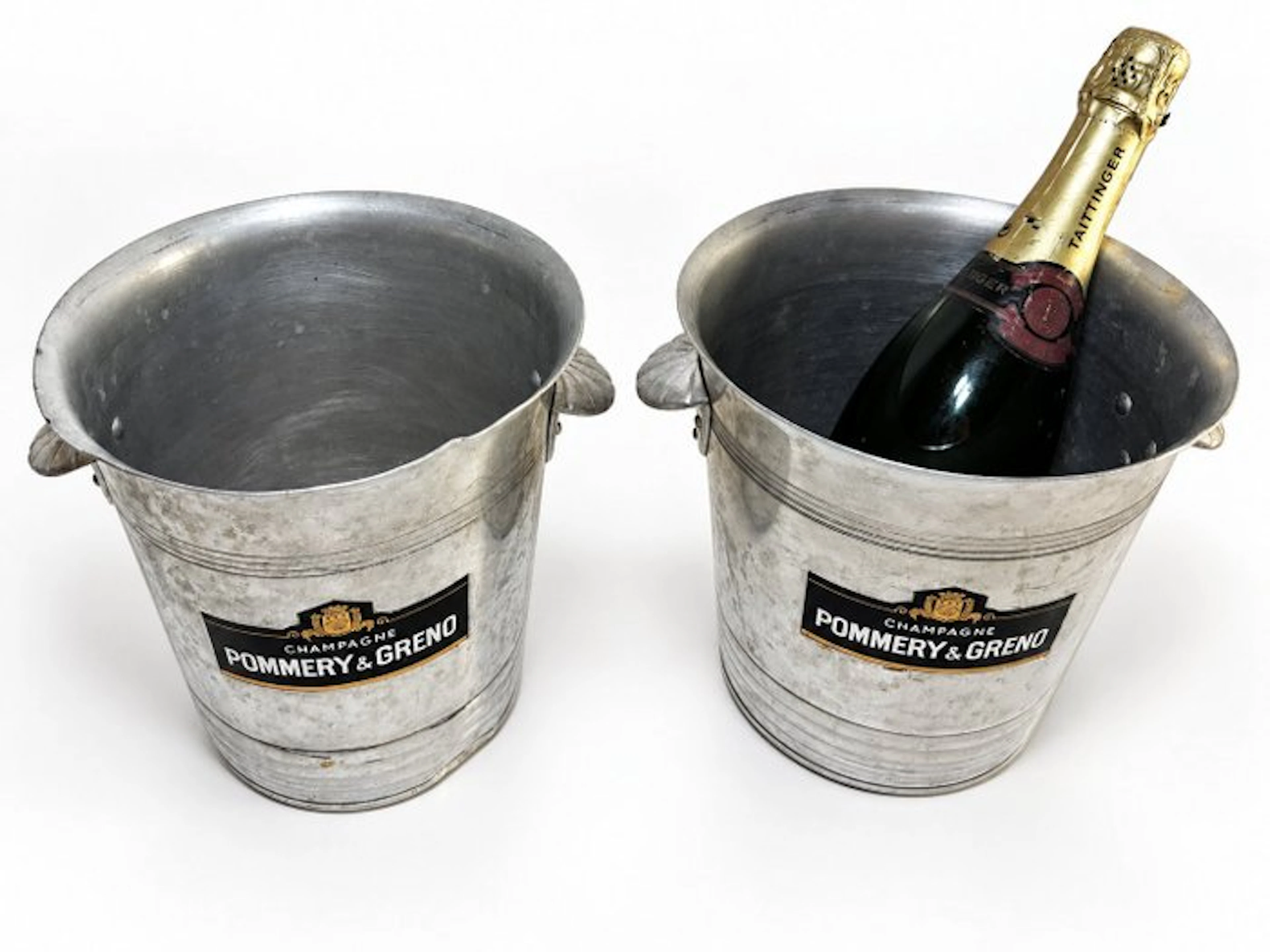 Pommery & Greno - Champagne cooler (2) - Aluminium