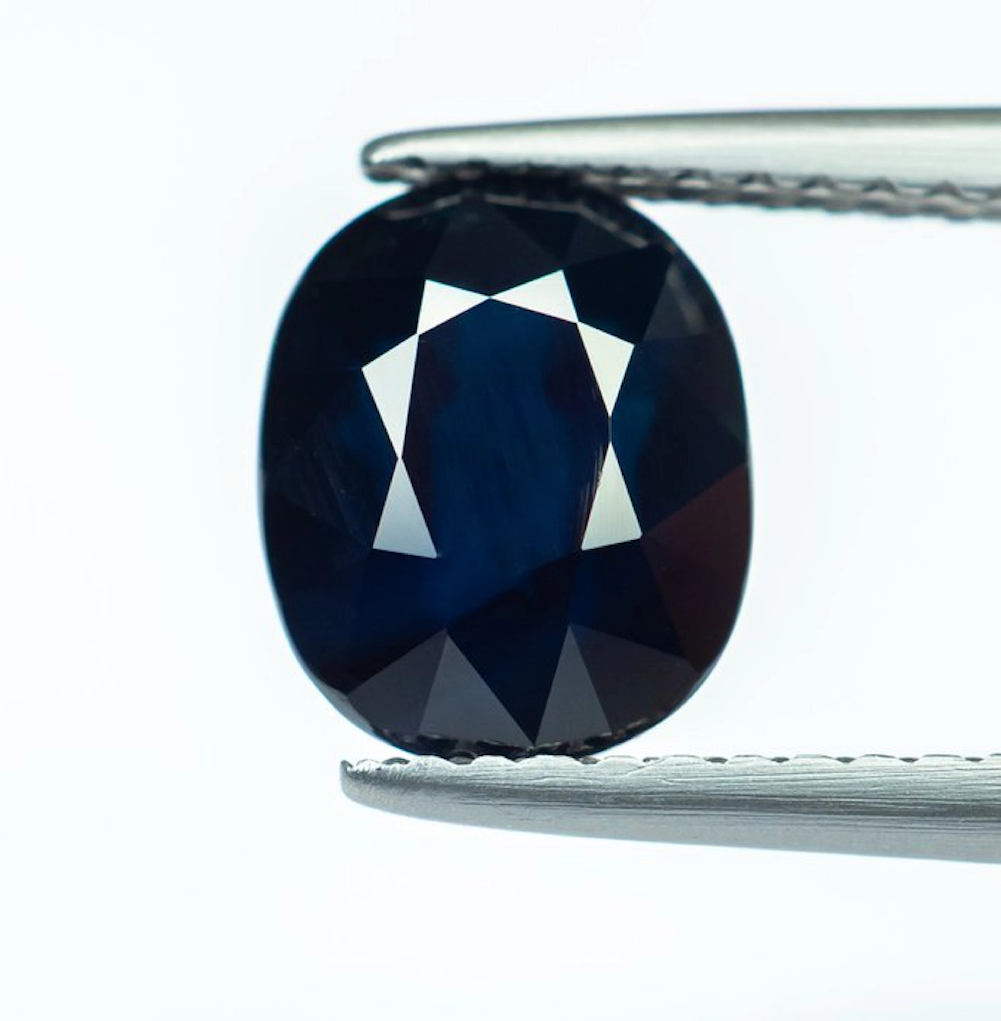 No reserve price Sapphire - 3.12 ct - Bellerophon Gemlab - Deep Blue
