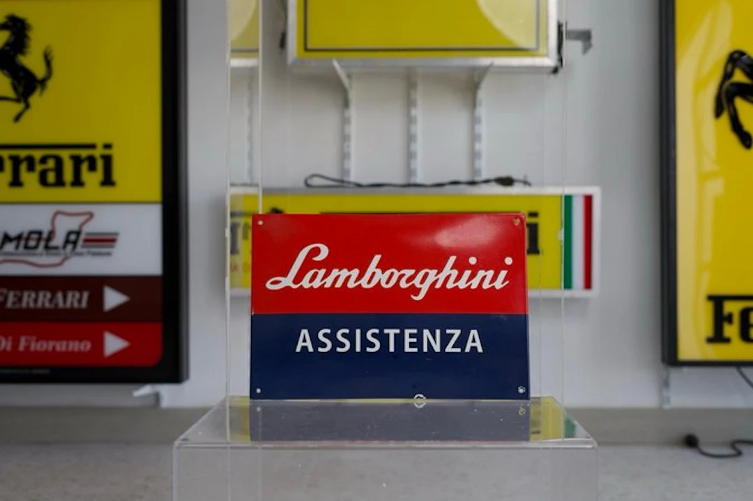 Lamborghini - Lamborghini Assistenza - Sign - Enamel, Metal