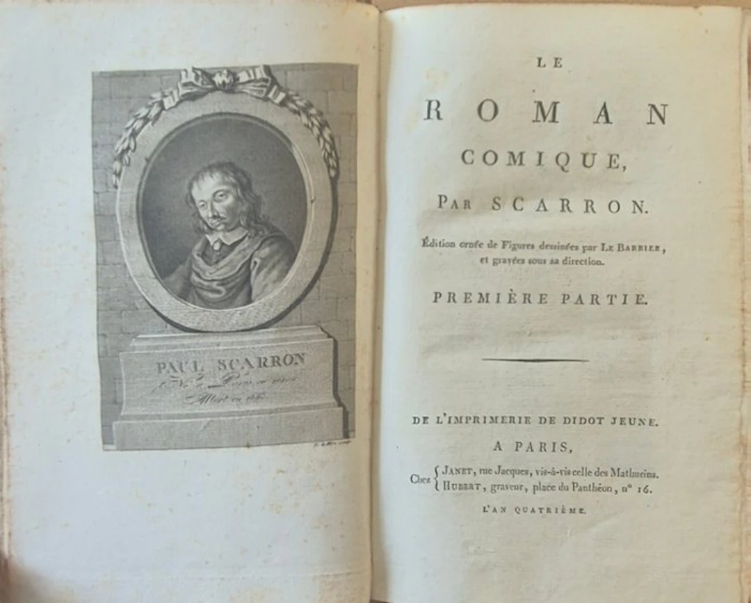 Paul Scarron - Paul Scarron – Le Roman comique – 1796 – 3...
