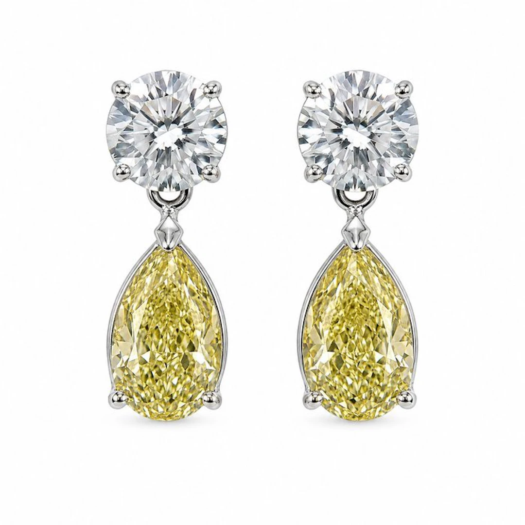 No reserve price - Earrings - 14 kt