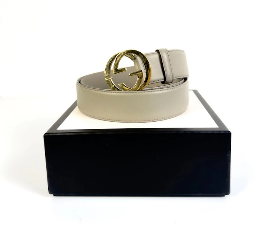 Gucci - Taupe Guccissima leren Interlocking GG - Belt