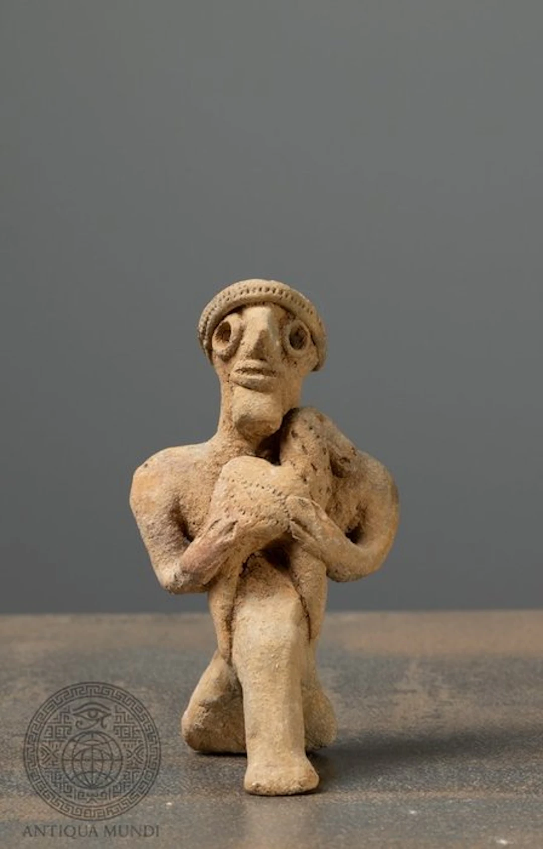 Levant Terracotta Levantine Terracotta Statuette of an...