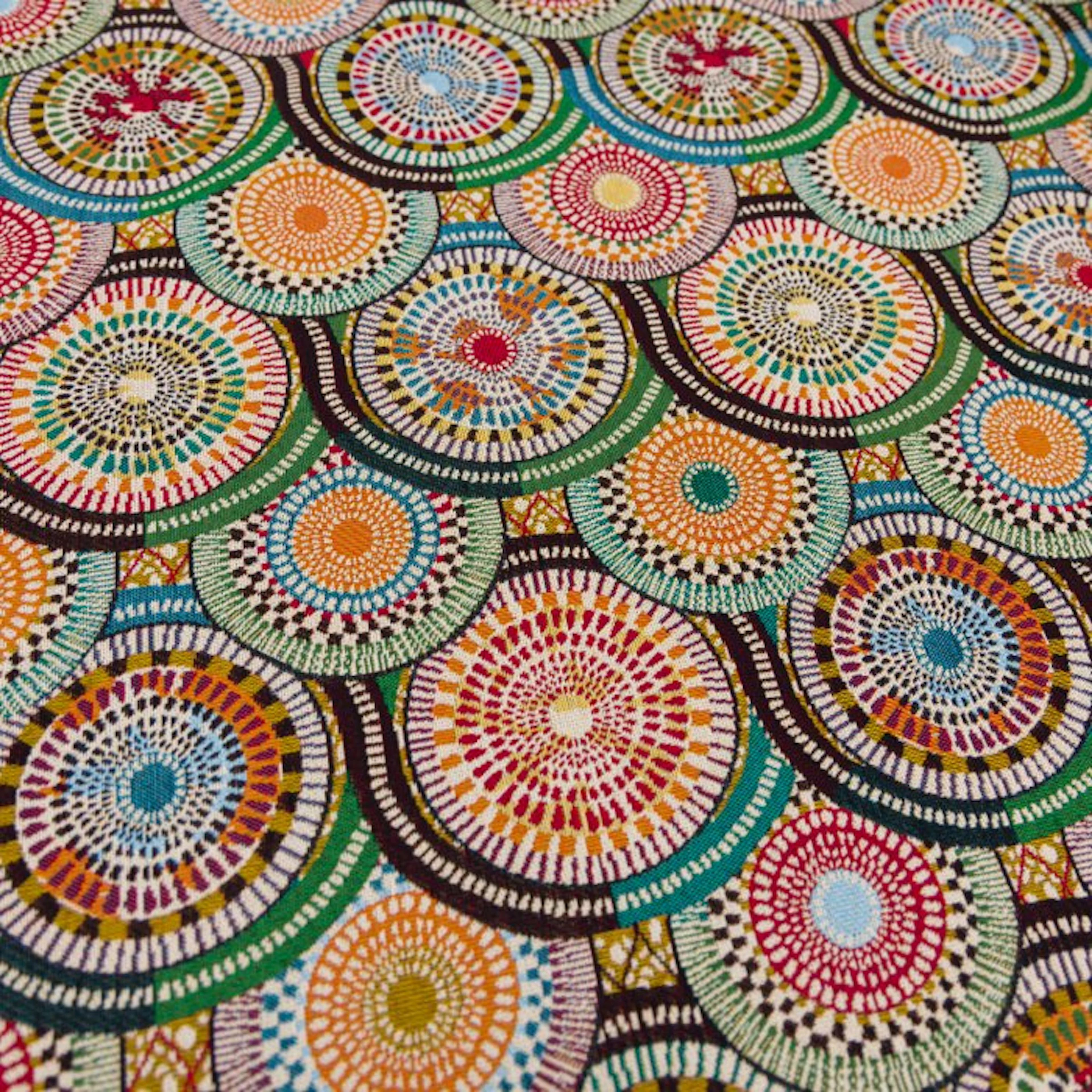 BA273 - Gobelin tapestry fabric “Mosaic Mandala” –...